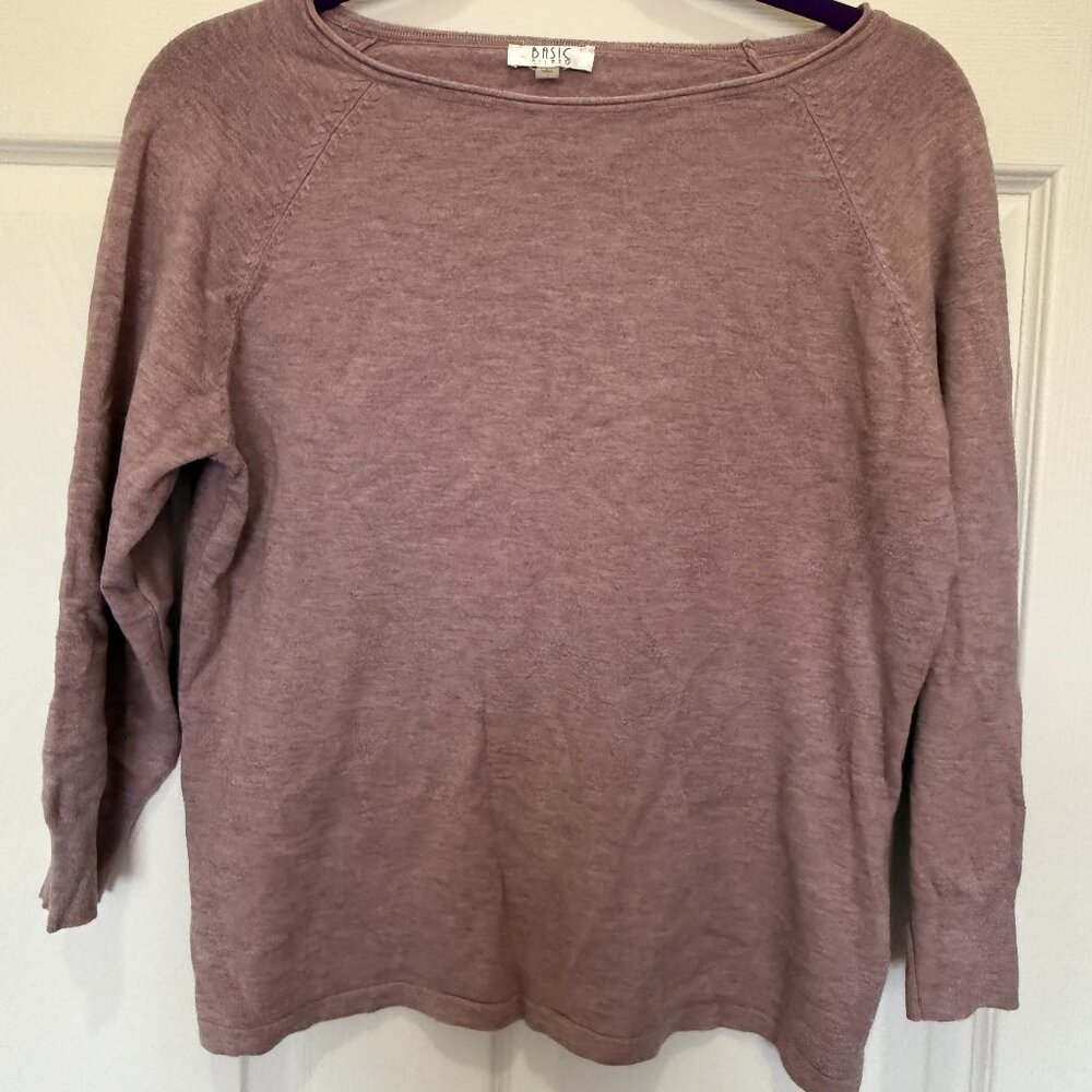 Pink Lightweight Sweater Basic Milano Size L